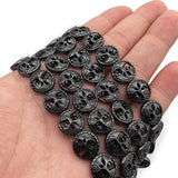 12mm Hematite Life Tree Coin Spacer Beads for Jewelry Making