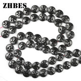 12mm Hematite Life Tree Coin Spacer Beads for Jewelry Making
