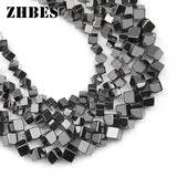 4/6MM Hematite Cube Square Spacer Beads for Jewelry Making