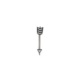 4PCS CZ Arrow Pendant Inlay Zircon Spacers Charms Beads DIY Jewelry Making