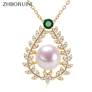 ZHBORUIN 14k Filled Choker Pendant Pearl Necklace Jewelry