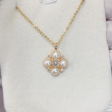 ZHBORUIN Mini Pearl Pendant Freshwater Pearl Necklace Women's Gift