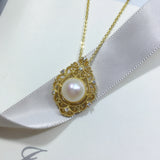 Natural Freshwater Pearl Pendant Vintage Pearl Necklace