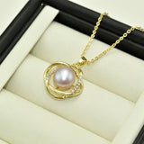 925 Silver Pearl Necklace Choker Pendant Jewelry