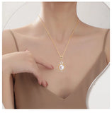 ZHBORUIN High Pearl Necklace Natural Pearl Women Choker Wedding Jewelry