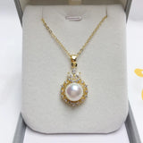 ZHBORUIN High Pearl Necklace Natural Pearl Women Choker Wedding Jewelry