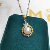 ZHBORUIN High Pearl Necklace Natural Pearl Women Choker Wedding Jewelry