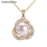 Freshwater Pearl Necklace Classic Pendant Clavicle Chain