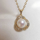 Freshwater Pearl Necklace Classic Pendant Clavicle Chain