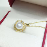 Freshwater Pearl Sliver Choker Necklace Pendant Women Accessories