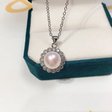 ZHBORUIN Pearl Necklace Silver 925 Jewelry Natural Pearl 14k Filled Choker
