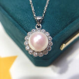 ZHBORUIN Pearl Necklace Silver 925 Jewelry Natural Pearl 14k Filled Choker