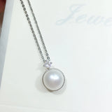 ZHBORUIN Freshwater Pearl Pendant Necklace