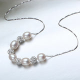 Freshwater Pearl Choker 925 Silver Necklace