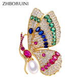 Freshwater Pearl Brooch Court Style Butterfly Brooch