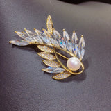 Freshwater Pearl Brooch Austria Crystals Creative Brooch Pins