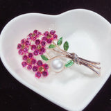 Freshwater Pearl Brooch Bouquet Flower Breastpin