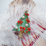 Natural Pearl Brooch Christmas Tree Pearl Breastpin Freshwater Pearl Jewelry