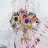 Colorful Trees Pearl Brooch Freshwater Pearl Jewelry For Women