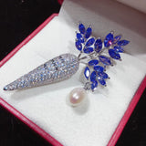 Freshwater Pearl Carrot Brooch - Elegant Pearl Jewelry