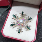 Snowflake Natural Pearl Brooch Freshwater Pearl Jewelry