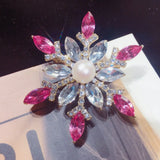 Natural Pearl Brooch Snowflake Pearl Brooch Freshwater Pearl Jewelry