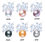 Pearl Flower Pendant 925 Sterling Silver Jewelry For Women