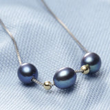 Freshwater Pearl Choker 925 Sterling Silver Jewelry