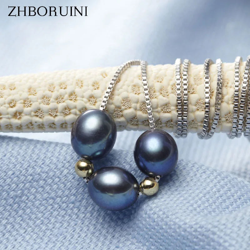 Freshwater Pearl Choker 925 Sterling Silver Jewelry
