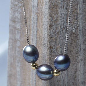 Freshwater Pearl Choker 925 Sterling Silver Jewelry
