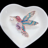 Enamel Eagle Pearl Brooch for Women