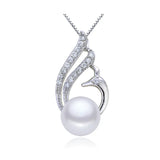 Freshwater Pearl Phoenix Pendant 925 Sterling Silver Jewelry Gift