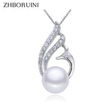 Freshwater Pearl Phoenix Pendant 925 Sterling Silver Jewelry Gift
