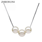 Freshwater Pearl Choker Necklace 925 Silver Gift