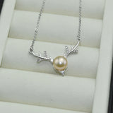 Elk Natural Pearl Necklace 925 Sterling Silver Jewelry For Women