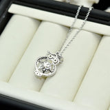 Fine Pearl Jewelry Personal Owl Necklace Natural Pearl 925 Sterling Silver