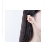 Pearl Earrings 14k Plated Stud Real Freshwater Pearl Jewelry
