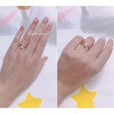 14K Filled Pearl Ring Opening Finger Engagement Jewelry