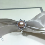 Freshwater Pearl Ring 925 Sterling Silver Women Jewelry