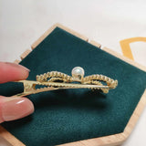 Freshwater Pearl Hair Clips Bow Hairpin Headband