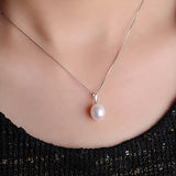 Drop Shape 925 Silver Natural Freshwater Pearl Pendant