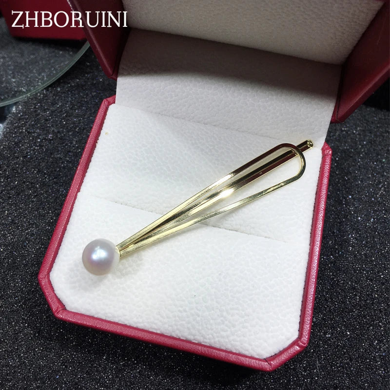 Freshwater Pearl Hair Clip Retro Hairpins Barrette