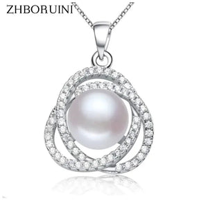 High Natural Pearl Pendant 925 Sterling Silver Pearl Jewelry