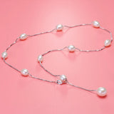 925 Silver Pearl Choker Necklace