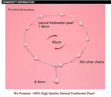 925 Silver Pearl Choker Necklace