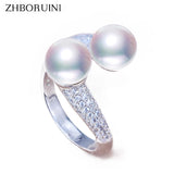 Freshwater Pearl 925 Sterling Silver Ring