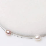 925 Silver Pearl Choker Pendant Freshwater Pearl Necklace