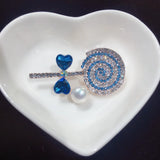 Pink Lollipop Freshwater Pearl Brooch