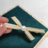 Pearl Hair Clips Girls Side Bangs Clip Bow Headband Jewelry