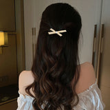 Pearl Hair Clips Girls Side Bangs Clip Bow Headband Jewelry